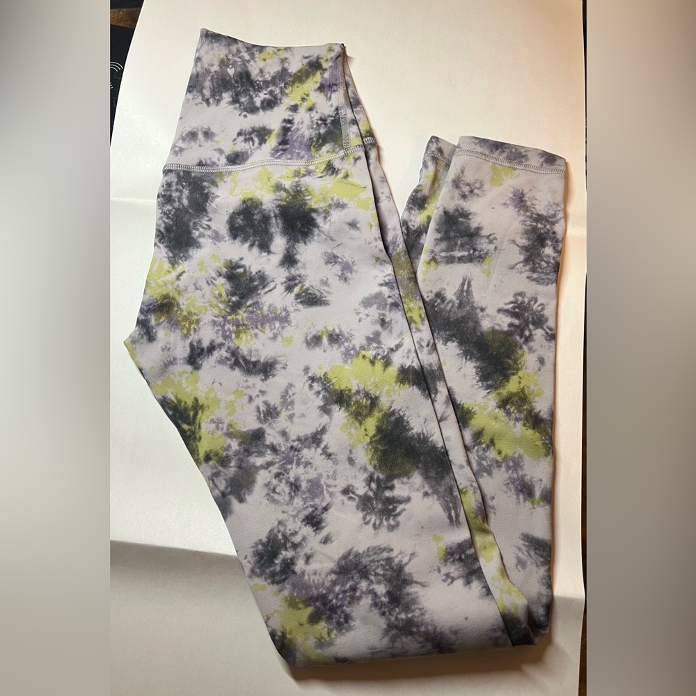 Lululemon Align High-Rise Pant 28”  Size 4  Radail Tie Dye Mauve Grey Multi